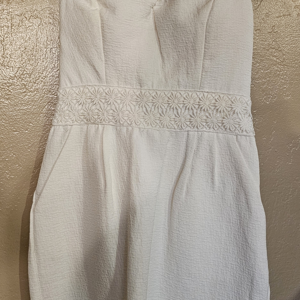 Off-White Textured White Dress